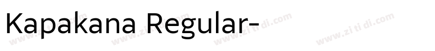 Kapakana Regular字体转换